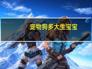 宠物狗多大生宝宝