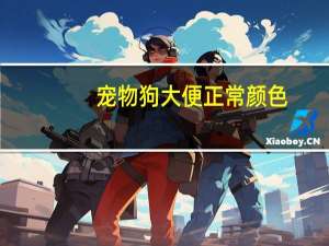 宠物狗大便正常颜色