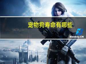 宠物狗寿命有哪些