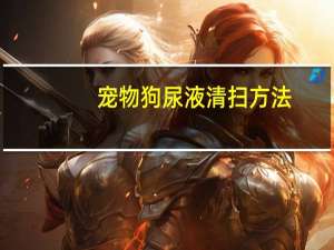宠物狗尿液清扫方法