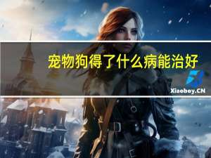 宠物狗得了什么病能治好