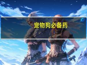 宠物狗必备药