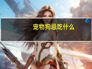 宠物狗忌吃什么