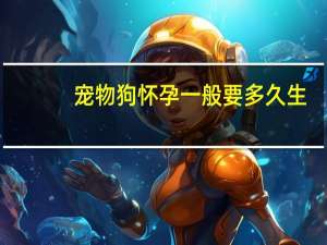 宠物狗怀孕一般要多久生