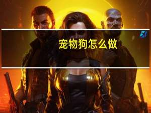 宠物狗怎么做