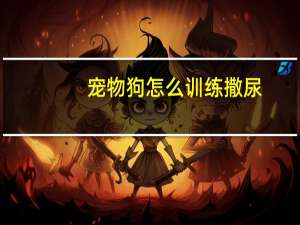 宠物狗怎么训练撒尿