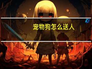 宠物狗怎么送人