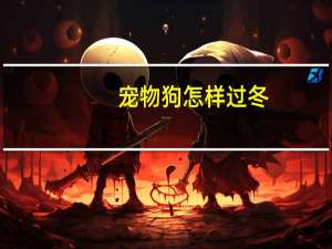 宠物狗怎样过冬