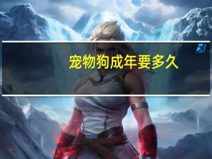 宠物狗成年要多久