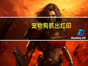 宠物狗抓出红印