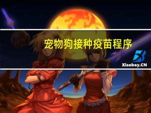 宠物狗接种疫苗程序
