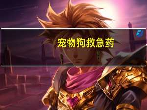宠物狗救急药