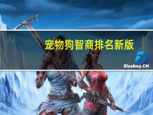 宠物狗智商排名新版