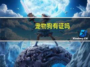 宠物狗有证吗