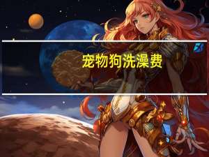 宠物狗洗澡费