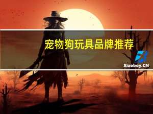 宠物狗玩具品牌推荐