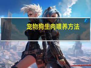 宠物狗生肉喂养方法