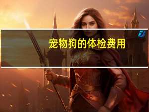 宠物狗的体检费用