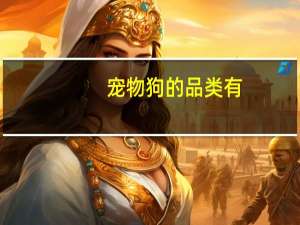 宠物狗的品类有