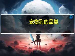 宠物狗的品类