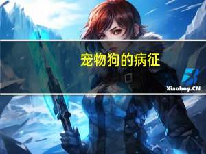 宠物狗的病征