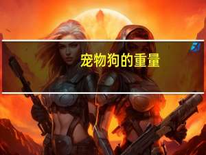 宠物狗的重量