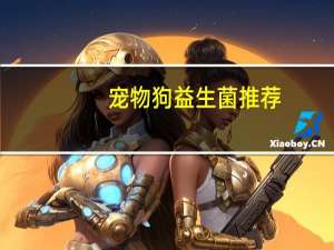 宠物狗益生菌推荐