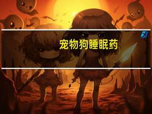 宠物狗睡眠药