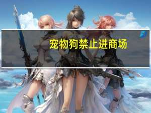 宠物狗禁止进商场