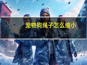 宠物狗绳子怎么缩小