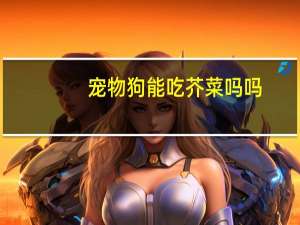 宠物狗能吃芥菜吗吗