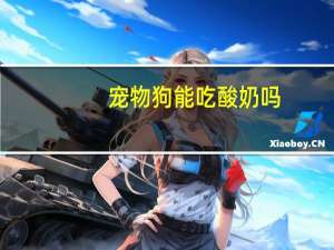 宠物狗能吃酸奶吗