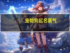 宠物狗起名霸气