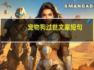 宠物狗过世文案短句