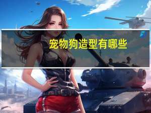 宠物狗造型有哪些