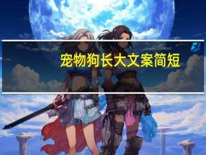 宠物狗长大文案简短