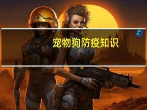宠物狗防疫知识
