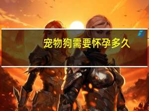 宠物狗需要怀孕多久