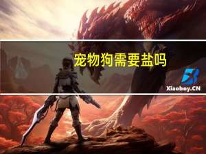 宠物狗需要盐吗