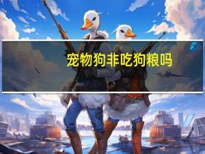 宠物狗非吃狗粮吗