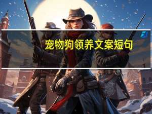 宠物狗领养文案短句