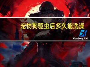 宠物狗驱虫后多久能洗澡