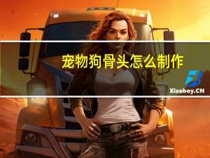 宠物狗骨头怎么制作