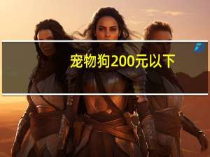 宠物狗200元以下
