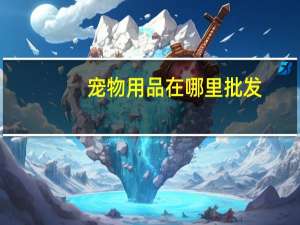 宠物用品在哪里批发