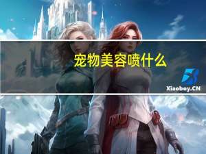 宠物美容喷什么