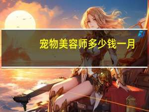 宠物美容师多少钱一月