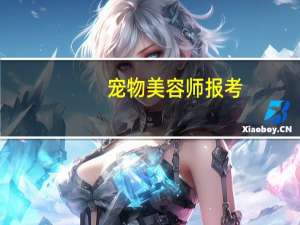 宠物美容师报考