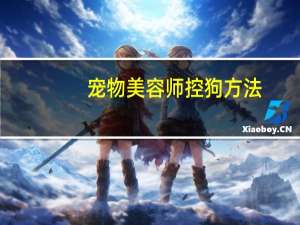 宠物美容师控狗方法