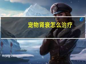 宠物肾衰怎么治疗